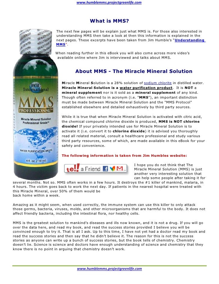 Miracle Mineral Solution