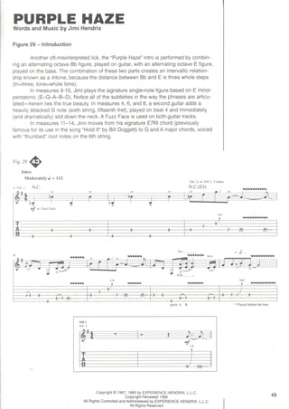 Jimi Hendrix - Signature licks