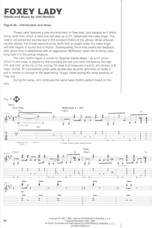 Jimi Hendrix - Signature licks