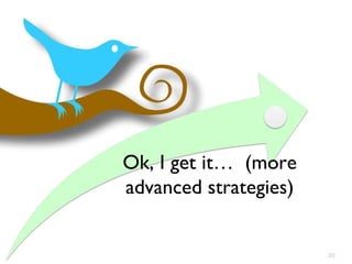 Ok, I get it…  (more advanced strategies) 