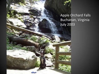 Apple Orchard Falls
Buchanan, Virginia
July 2003
 
