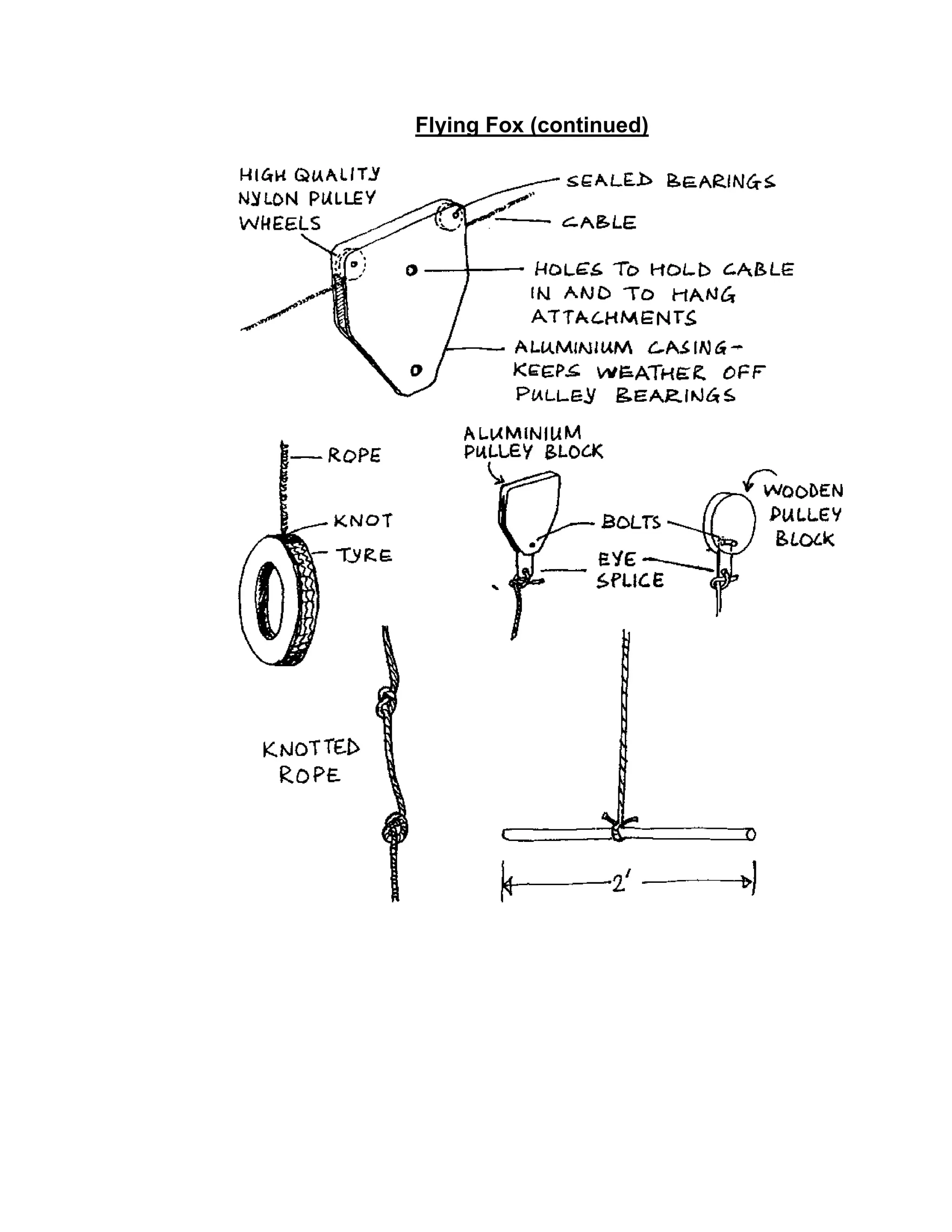 Flying Fox (continued)
 
