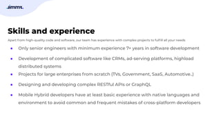 Jimmy Technologies - Software Development House | PPT