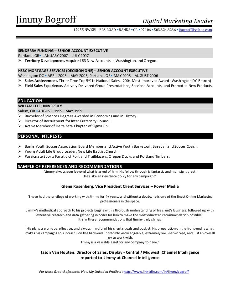 vice president of furniture sales resume