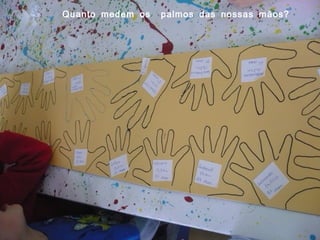 Quanto medem os  palmos das nossas mãos? 
