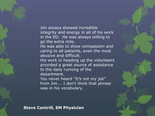 Jim Read Compassion Jim's celebration | PPT