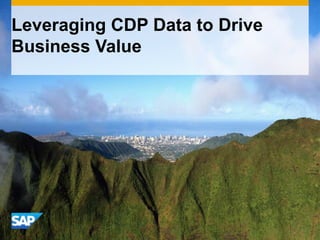 [Slidecast] Leveraging CDP (Carbon Disclosure Project) Data to Drive ...