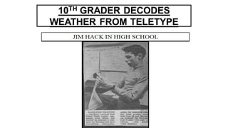 Jim Witt's Weather Forecasting Education Getting Started