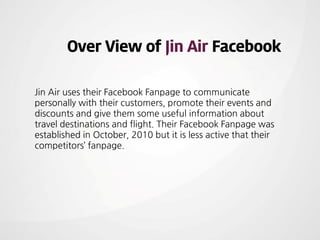 Jin air social media project | PDF