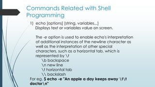 SHELL PROGRAMMING | PPT