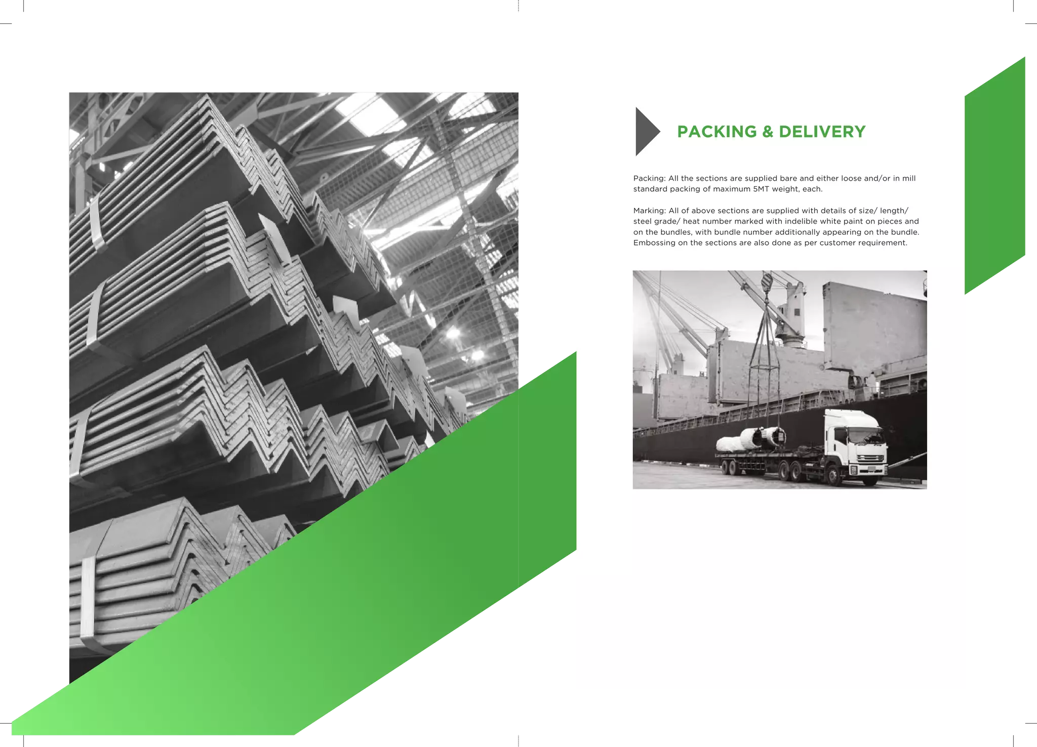 Structural Steel Packing Chart.pdf Jindal-Steel-Structure-Brochure | PDF