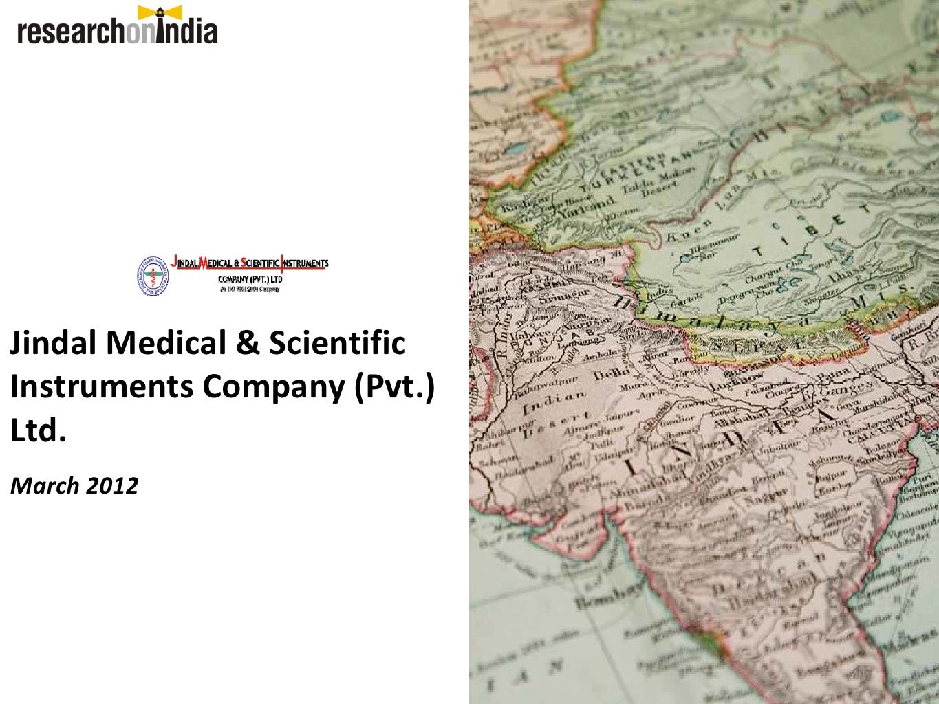 Jindal Medical & Scientific Instruments Company (Pvt.) Ltd. Company Profile