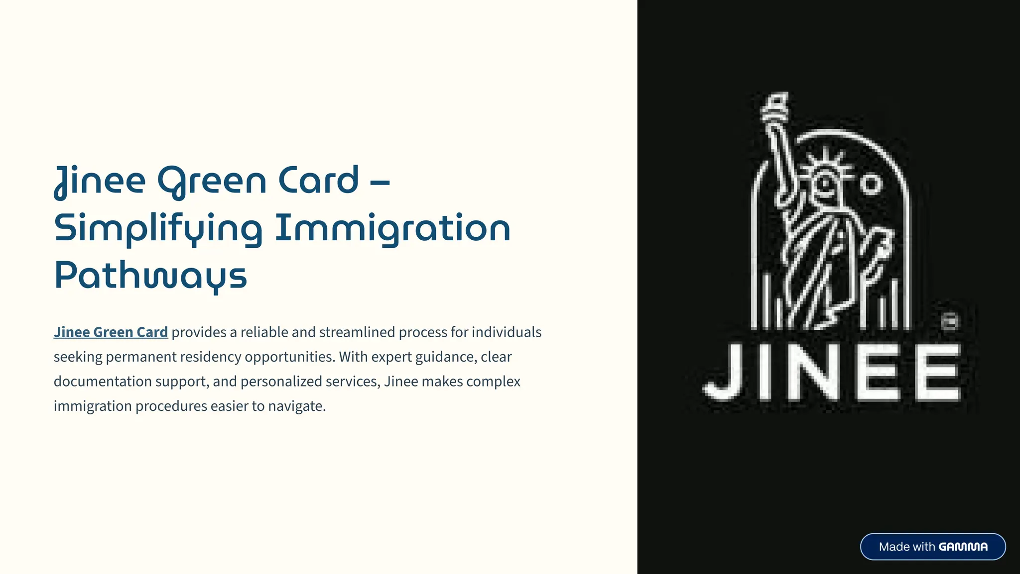 Jinee Green Card – Simplifying Immigration Pathways | PDF