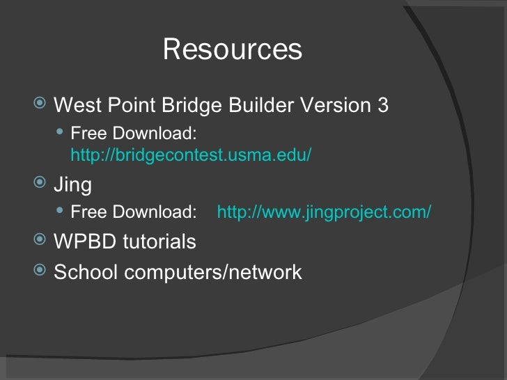 west point bridge builders