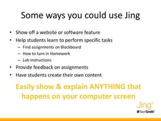 Jing Program Jing presentation | PPT