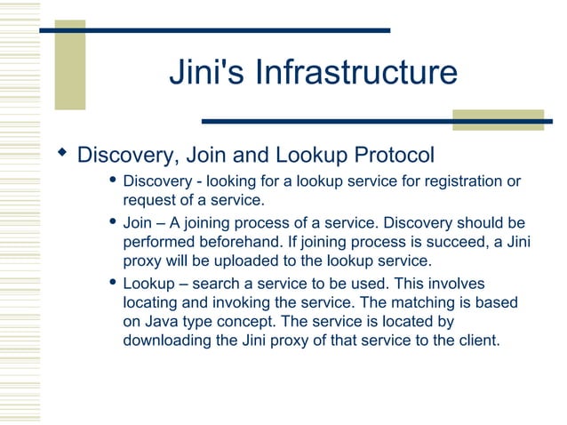 Jini+presentation | PPT