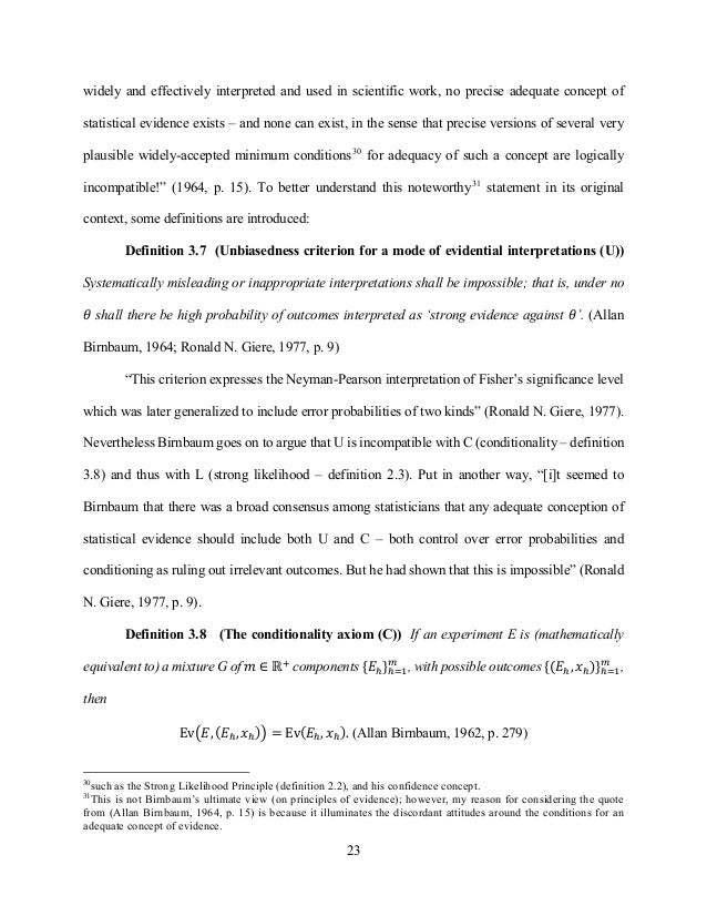 Criteria for evaluating a thesis manuscript