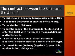 The contract between the Sahir and
the Jinn. 1
 