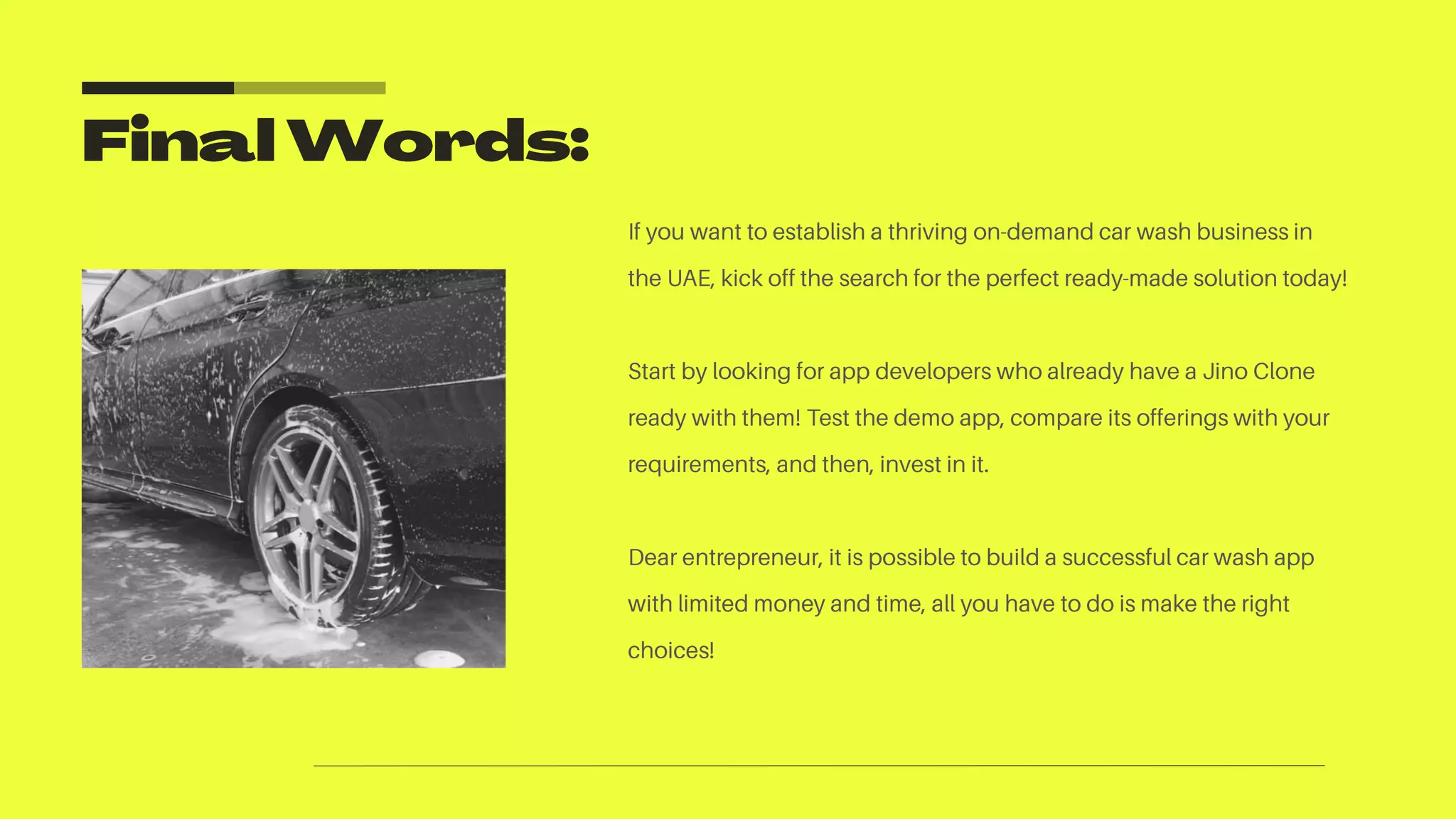 Jino Clone: Develop a Car Wash Mobile App with Limited Resources