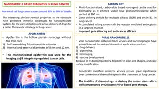 Nanoparticles in cancer diagnosis | PPTX