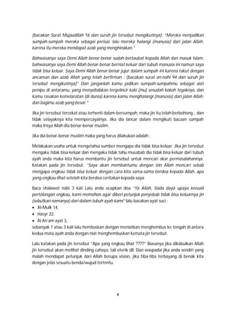 tanda jin sudah keluar dari tubuh