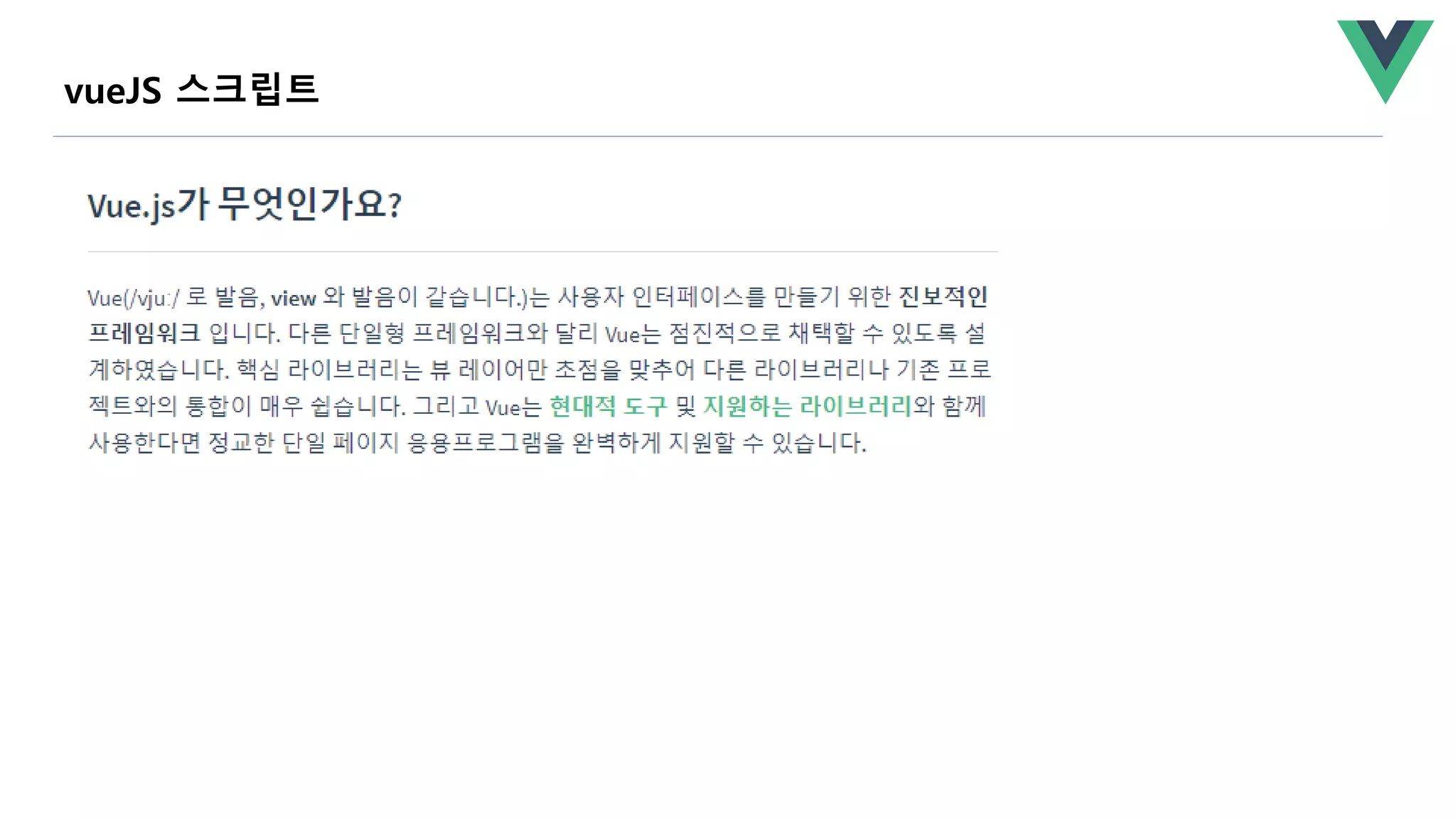 vueJS 스크립트
 