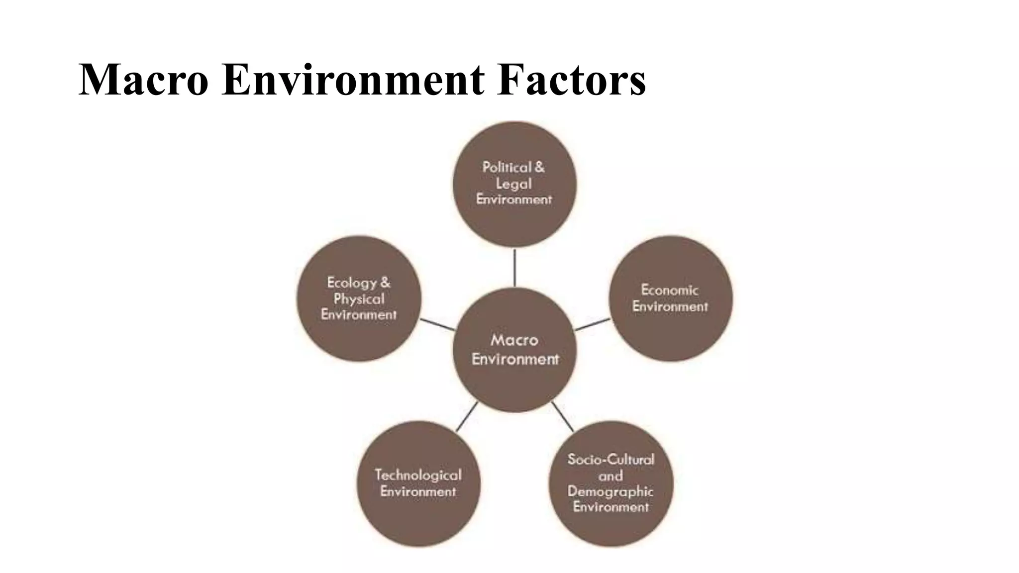 Macro Environment Factors
 