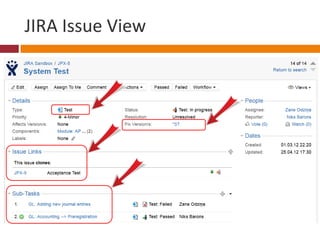 JIRA Issue View
 
