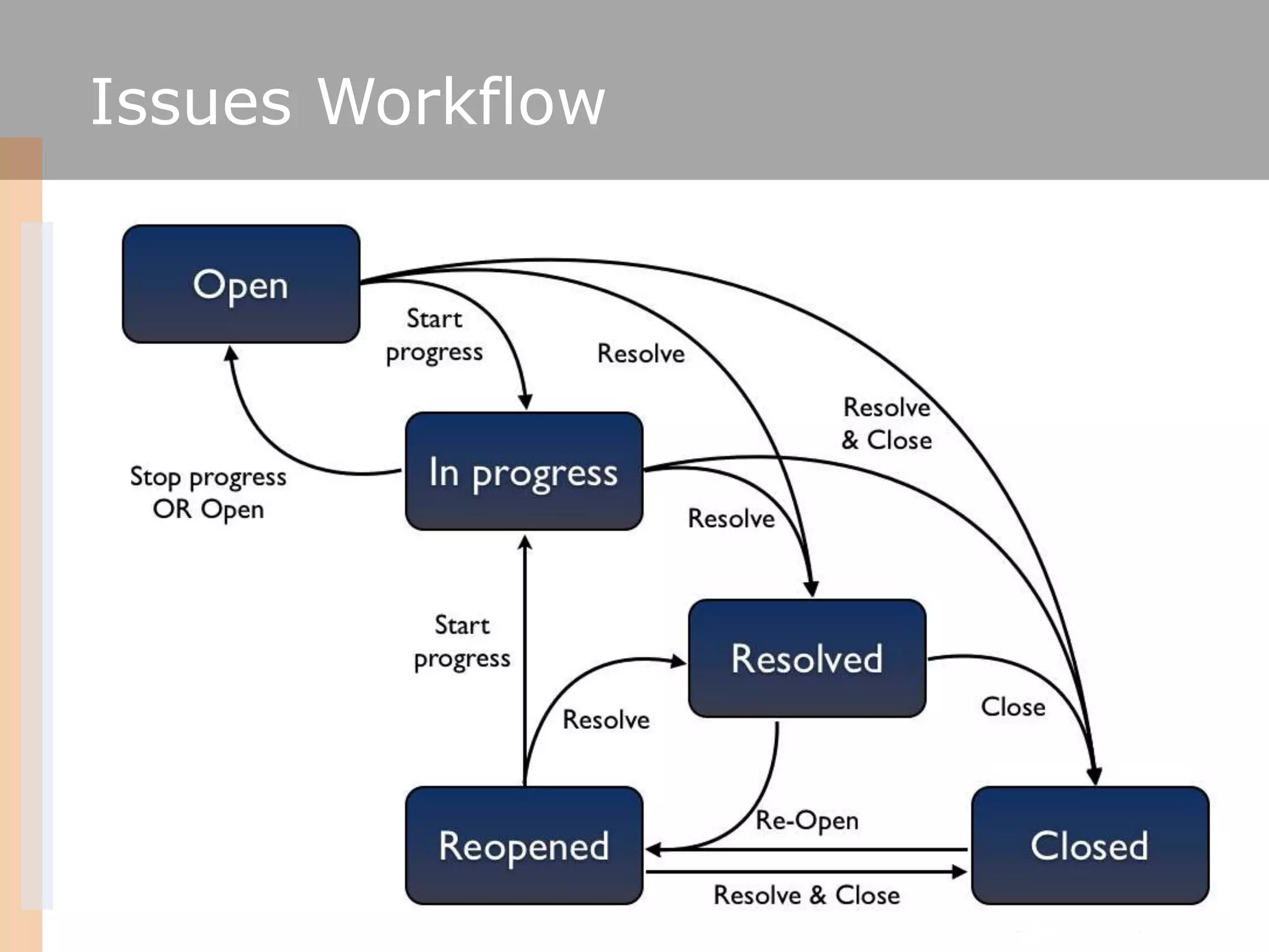 Issues Workflow




                  20
 