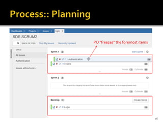 16
PO "freezes" the foremost items
 