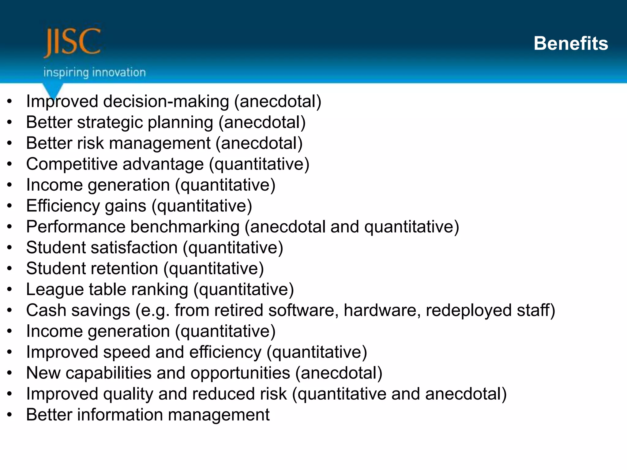 Jisc Relationship Management
 