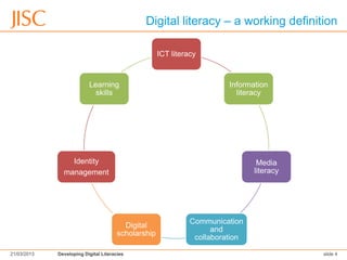 Digital literacy – a working definition

                                                     ICT literacy



            ...