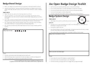 Jisc Open Badges Design Toolkit, Grainne Hamilton
