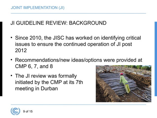 Q & A session on the Kyoto Protocol's joint implementation mechanism | PPT