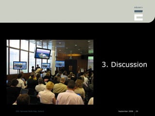 some issues to think about 3. Discussion 