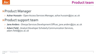 Jisc sherpa services | PPT