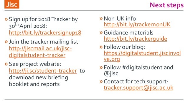 jisc student digital experience tracker webinar 28 nov 2017