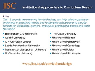 Jisc webinar: Curriculum design: Changing the paradigm