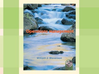 William J. Stevenson  Operations Management 8 th  edition 