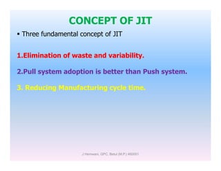 Just In Time (JIT) | PDF | Mechanical and Industrial Engineering ...