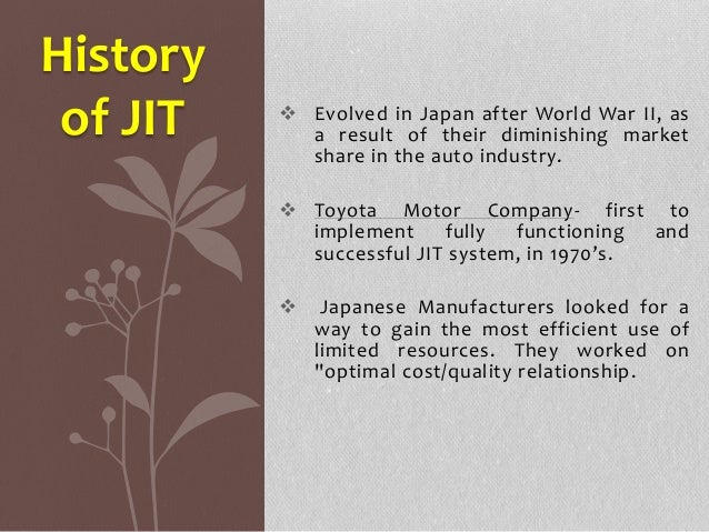 PPT ON Just in time technique (JIT)