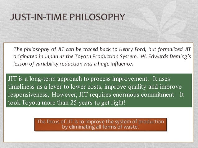 PPT ON Just in time technique (JIT)