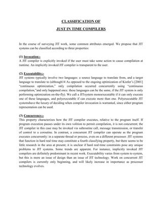 just in time JIT compiler | DOCX