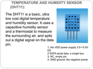 presentation on image processing and temperature and humidity sensor ...
