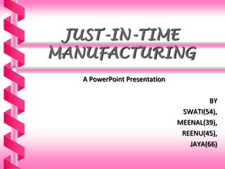 Just in time manufacturing ppt | PPTX