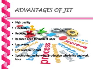 Just in time manufacturing ppt | PPTX