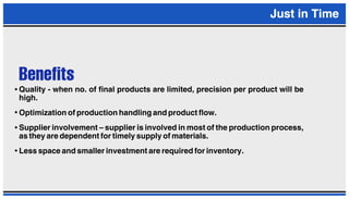 JUST IN TIME PRESENTATION (JIT) | PDF
