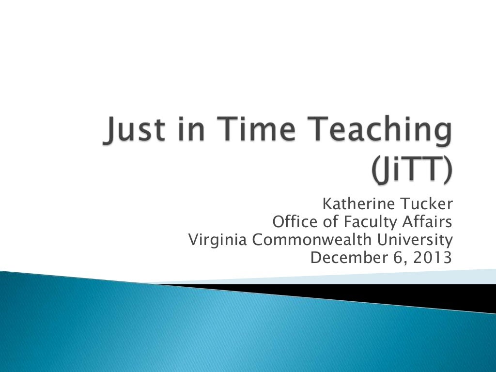 Just In Time Teaching Explained