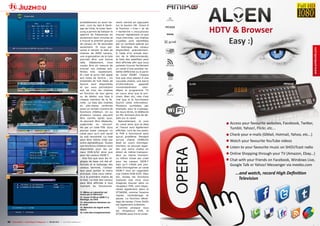 11


                                                                                   probablement en avoir be-        ment normal en appuyant
                                                                                   soin. Lors du test à Santi-      sur le bouton OK. Grace à
                                                                                   ago de Chile, le tuner Sam-      la fonction « trier » et de
                                                                                   sung a permis de balayer le      « recherche », vous pouvez
                                                                                   spectre de fréquences en         trouver rapidement ce que
                                                                                   seulement deux minutes et        vous cherchez. Les chaînes
                                                                                   a trouvé le premier groupe       cryptées sont identifiées
                                                                                   de canaux en 30 secondes         par un symbole spécial qui
                                                                                   seulement. Si vous par-          les distingue des canaux
                                                                                   venez à remplir la liste de      disponibles gratuitement.
                                                                                   chaines de 4000 canaux,          A l’aide d’un simple bou-
12
                                                                                   une organisation de la liste     ton de la télécommande,
                                                                                   pourrait être une bonne          la liste des satellites peut
                                                                                   idée. Idéalement, vous           être affichée afin que vous
                                                                                   voulez être en mesure de         puissiez trouver facilement
                                                                                   trouver vos chaînes pré-         un canal d’une position sa-
                                                                                   férées très rapidement.          tellite différente ou à partir
                                                                                   Et c’est là qu’on fait appel     du tuner ISDBT. Chaque
                                                                                   aux listes de favoris ; Un       fois que vous passez à une
                                                                                   ensemble de huit listes de       nouvelle chaîne, une barre
                                                                                   favoris sont disponibles         d’informations       apparaît
                                                                                   et qui vous permettent           momentanément           iden-
                                                                                   soit de trier les chaînes        tifiant le programme TV
                                                                                   en fonction de leur genre        en cours ainsi que le pro-
13                                                                                 ou de dédier une liste à         chain. Bien sûr, cela n’est
                                                                                   chaque membre de la fa-          vrai que si le fournisseur
                                                                                   mille. La liste des chaînes      fournit cette information.
                                                                                   en elle-meme renferme            Plusieurs symboles, par
                                                                                   aussi un certain nombre de       exemple, pour le cryptage,
                                                                                   fonctions d’édition. Un ou       les sous-titres, le télétexte
                                                                                   plusieurs canaux peuvent         ou HD, donnent plus de dé-
                                                                                   être cochés après quoi,          tails sur le canal.
                                                                                   ils peuvent être déplacés,          Naturellement, le nom
                                                                                   supprimés       ou   verrouil-   du canal ainsi que la date
                                                                                   lés par un code PIN. Vous        et l’heure sont également
                                                                                   pouvez aussi marquer un          affichés. Lors de nos tests,
                                                                                   canal pour qu’il soit sauté      le PVR a fonctionné sans
14                                                                                 ou soit renommé. La liste        aucun problème. Pendant
                                                                                   peut être même triée par         qu’une chaine DVBS/S2
                                                                                   ordre alphabétique. Toutes       était en cours d’enregis-
                                                                                   ces fonctions d’édition sont     trement, on pouvait regar-
                                                                                   disponibles pour les ca-         der une autre chaîne en
                                                                                   naux DVB-S/S2 ainsi que          direct du même transpon-
                                                                                   pour les canaux ISDB-T.          deur au meme moment.
                                                                                      Une fois que tous les ré-     La même chose est vraie
                                                                                   glages de base ont été ef-       pour les canaux ISDB-T
                                                                                   fectués et le balayage des       bien qu’il n’était pas pos-
                                                                                   canaux terminé, l’utilisa-       sible d’enregistrer un canal
                                                                                   teur peut quitter le menu        ISDB-T tout en regardant
                                                                                   principal. Cela vous mène-       une chaîne DVB-S/S2. Bien
15                                                                                 ra à la première chaîne de       sûr, toutes les fonctions
                                                                                   la liste. La liste des canaux    typiques que vous vous
                                                                                   peut être affichée à tout        imaginez trouver dans un
                                                                                   moment du fonctionne-            récepteur PVR, sont dispo-
                                                                                                                    nibles également dans le
                                                                                   11. Même un calendrier est       DTS6696, comme l’avance
                                                                                   inclus par le fabricant          rapide, rembobinage et
                                                                                   12. Canal 13 HD en ISDB-T, à
                                                                                   Santiago, au Chili               pause. La fonction décal-
                                                                                   13. Informations étendues sur    lage de temps (Time Shift)
                                                                                   le canal                         est également présente.
                                                                                   14. Sélection du signal audio       Comme presque tous
                                                                                   désiré
                                                                                                                    les récepteurs PVR, le
                                                                                   15. Liste des enregistrements
                                                                                                                    DTS6696 peut lire le conte-


 42 TELE-satellite — Global Digital TV Magazine — 08-09/201 — www.TELE-satellite.com
                                                          1
 