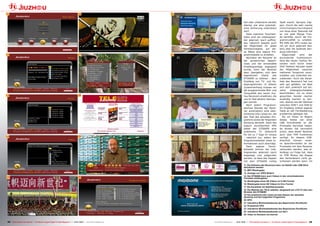 11                                                                                    16                                 21


                                                                                                                                                                  ben oder umbenannt werden                   Spaß macht. Apropos Zap-
                                                                                                                                                                  ebenso wie eine automati-                   pen: Durch die sehr rasche
                                                                                                                                                                  sche Sortierung unterstützt                 Ums c haltge s c hwindigkeit
                                                                                                                                                                  wird.                                       von etwa einer Sekunde hat
                                                                                                                                                                     Dank mehrerer Favoriten-                 es uns jede Menge Freu-
                                                                                                                                                                  listen sind die Lieblingssen-               de bereitet, durch die Pro-
                                                                                                                                                                  der jederzeit rasch auffind-                grammvielfalt zu schalten.
                                                                                                                                                                  bar, natürlich besteht auch                 Mit Hilfe der EPG Leiste wa-
                                                                                                                                                                  die Möglichkeit für jedes                   ren wir auch jederzeit bes-
                                                                                                                                                                  Familienmitglied, auf die-                  tens über die laufende Sen-
                                                                                                                                                                  se Weise eine eigene Pro-                   dung informiert.
12                                                                                    17                                 22                                       grammtabelle zu erstellen.                     Abgerundet     wird   der
                                                                                                                                                                     Nachdem der Receiver an                  durchdachte Funktionsum-
                                                                                                                                                                  die persönlichen Bedürf-                    fang des neuen Jiuzhou Re-
                                                                                                                                                                  nisse und die verwendete                    ceivers noch durch einen
                                                                                                                                                                  Empfangsanlage angepasst                    OSD Teletext Decoder sowie
                                                                                                                                                                  wurde, kann der Besitzer                    der Möglichkeit, zwischen
                                                                                                                                                                  dazu übergehen, sich dem                    mehreren Tonspuren umzu-
                                                                                                                                                                  eigentlichen     Zweck     des              schalten und Untertitel ein-
                                                                                                                                                                  DTS6695 zu widmen - dem                     zublenden. Auch die Kanal-
                                                                                                                                                                  Empfang von TV- und Ra-                     liste des Receivers hat uns
                                                                                                                                                                  dioprogrammen. In diesem                    sehr gut gefallen, sie lässt
                                                                                                                                                                  Zusammenhang müssen wir                     sich sehr praktisch auf ein-
                                                                                                                                                                  die ausgezeichnete Bild- und                zelne     Anfangsbuchstaben
                                                                                                                                                                  Tonqualität des neuen Jiuz-                 beschränken, um so einen
13                                                                                    18                                 23                                       hou Receivers erwähnen, die                 gesuchten Sender rascher
                                                                                                                                                                  uns im Test absolut überzeu-                ausfindig machen zu kön-
                                                                                                                                                                  gen konnte.                                 nen, ebenso wie der Wechsel
                                                                                                                                                                     Nach jedem Programm-                     zwischen DVB-T und DVB-S/
                                                                                                                                                                  wechsel blendet der Recei-                  S2 Empfang mittels eigener
                                                                                                                                                                  ver automatisch eine über-                  Taste an der Fernbedienung
                                                                                                                                                                  sichtliche Info-Leiste ein, die             problemlos geklappt hat.
                                                                                                                                                                  den Titel des aktuellen Pro-                   Als wir Ihnen im Beginn
                                                                                                                                                                  gramms sowie der folgenden                  dieses Testes von einer
                                                                                                                                                                  Sendung darstellt. Dank des                 USB Schnittstelle an der
                                                                                                                                                                  logisch durchdachten EPG                    Frontseite berichtet haben,
                                                                                                                                                                  bietet der DTS6695 eine                     da ahnten Sie vermutlich
                                                                                                                                                                  praktische TV Zeitschrift                   schon, dass dieser Receiver
                                                                                                                                                                  für bis zu 7 Tage im voraus                 auch über PVR Funktionen
14                                                                                    19                                 24                                       - natürlich nur, sofern der                 verfügt. An diesem USB-
                                                                                                                                                                  Programmanbieter diese In-                  Anschluß     können    exter-
                                                                                                                                                                  formationen auch überträgt.                 ne Speichermedien an der
                                                                                                                                                                     Dank     eigener    Favori-              Frontseite mit dem Receiver
                                                                                                                                                                  tentaste können die Lieb-                   verbunden werden, was al-
                                                                                                                                                                  lingssender jederzeit rasch                 lerdings zur Folge hat, dass
                                                                                                                                                                  angezeigt und aufgerufen                    im PVR Modus die Klappe
                                                                                                                                                                  werden, so dass das Zappen                  des Kartenlesers nicht ge-
                                                                                                                                                                  mit dem DTS6695 richtig                     schlossen werden kann. Im
                                                                                                                                                                  11. Die Software des Receivers kann via Satellit oder USB Stick
                                                                                                                                                                  aktualisiert werden
                                                                                                                                                                  12. MP3 Wiedergabe
                                                                                                                                                                  13. Anzeige von JPEG Bildern
                                                                                                                                                                  14. Der DTS6695 kann auch Videos in den verschiedensten
15                                                                                    20                                 25                                       Formaten wiedergeben
                                                                                                                                                                  15. Wiedergabe eines HD Videos im H.264 Format
                                                                                                                                                                  16. Wiedergabe eines HD Videos im Divx Format
                                                                                                                                                                  17. Die Kanalliste mit Satellitenauswahl
                                                                                                                                                                  18. Die Website der TELE-satellite, dargestellt am LCD-TV über den
                                                                                                                                                                  Browser des DTS6695
                                                                                                                                                                  19. Die praktische Info Leiste mit dem Namen der aktuellen
                                                                                                                                                                  Sendung und des folgenden Programms
                                                                                                                                                                  20. EPG
                                                                                                                                                                  21. Interaktive Multimediadienste des Bayerischen Rundfunks
                                                                                                                                                                  22. Erweiterter EPG
                                                                                                                                                                  23. Interaktive Multimediadienste des Bayerischen Rundfunks
                                                                                                                                                                  24. Interaktive Multimediadienste von Sat.1
                                                                                                                                                                  25. Video on Demand via Internet


 24 TELE-satellite International — The World‘s Largest Digital TV Trade Magazine — 12-01/2012 — www.TELE-satellite.com        www.TELE-satellite.com — 12-01/2012 — TELE-satellite International — The World‘s Largest Digital TV Trade Magazine   25
 